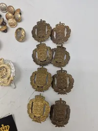 Samling diverse militaria