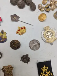 Samling diverse militaria