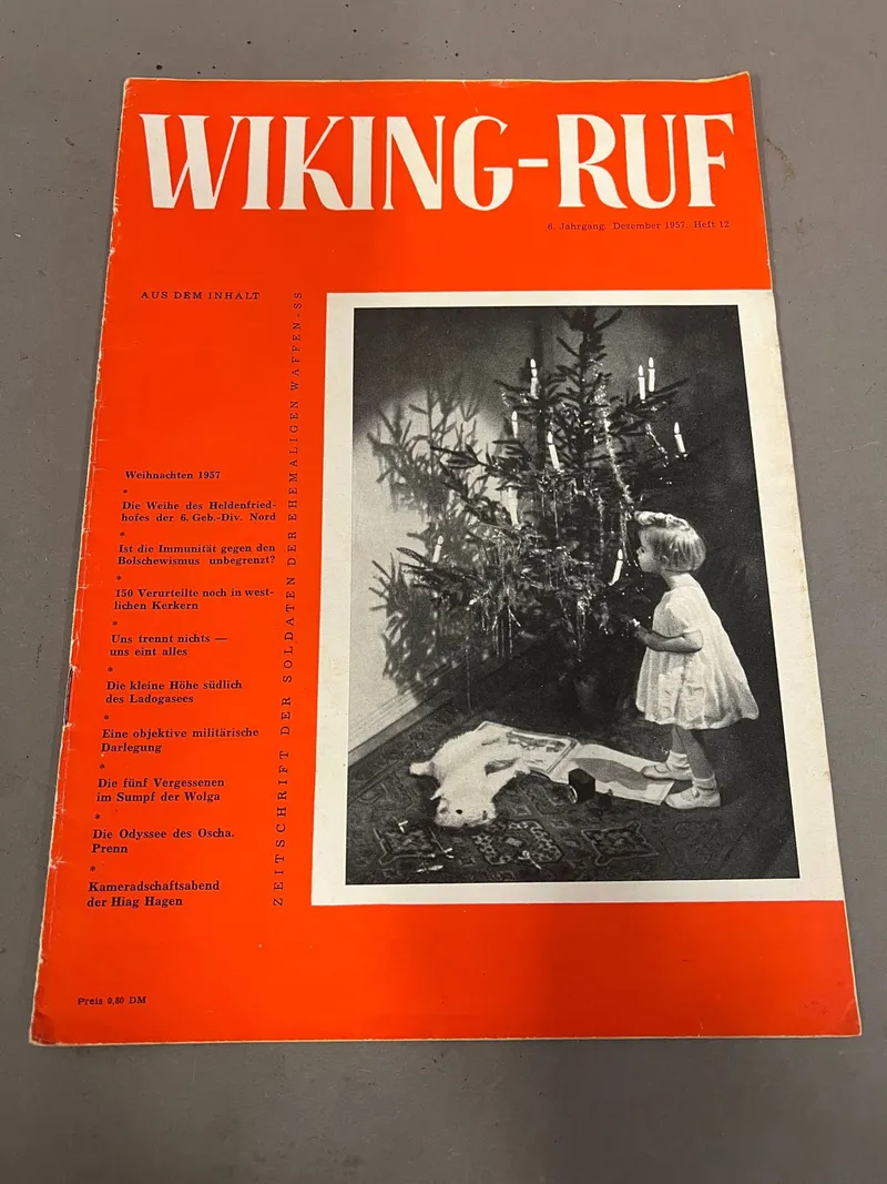 Originalt Tidligt blad fra SS veteran forening