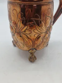 Originalt lågkrus med original ilagt 2 skilling 1771