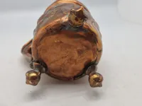 Originalt lågkrus med original ilagt 2 skilling 1771
