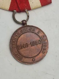 Original deltager medalje (1848-50) 1 Slesvigske krig