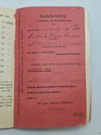Original dansk soldater bog fra 1919