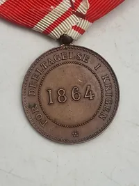 Original 1864 deltager medalje - 2 Slesvigske krig