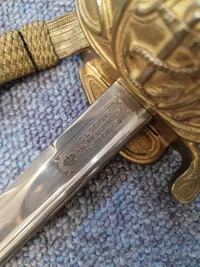 Original dansk model 1849 sabel for søofficerer