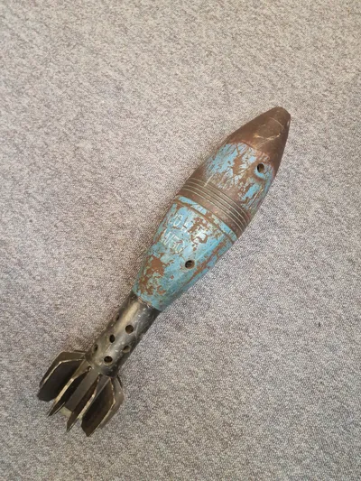 Original amerikansk 120 mm øvelsesmorter (Dummy)