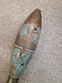 Original amerikansk 120 mm øvelsesmorter (Dummy)
