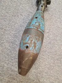 Original amerikansk 120 mm øvelsesmorter (Dummy)