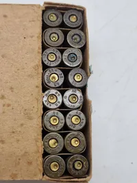 Original tysk æske med 9 mm ammunition, ww2, Deaktiveret
