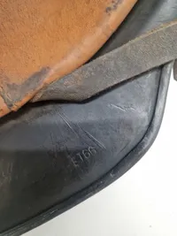 Original tysk ww2 brandhjelm med påsat mærke