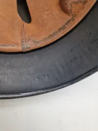 Original tysk ww2 brandhjelm med påsat mærke