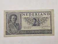 Original hollandsk pengeseddel fra 1945