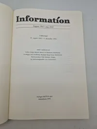Originalt eks af “Information” omhandlende ww2 - sjældent set til salg