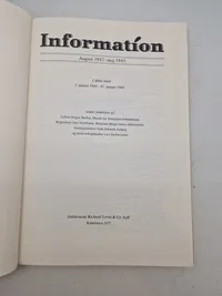 Originalt eks af “Information” omhandlende ww2 - sjældent set til salg