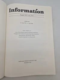 Originalt eks af “Information” omhandlende ww2 - sjældent set til salg