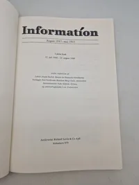 Originalt eks af “Information” omhandlende ww2 - sjældent set til salg