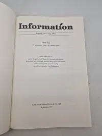 Originalt eks af “Information” omhandlende ww2 - sjældent set til salg