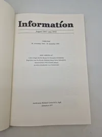 Originalt eks af “Information” omhandlende ww2 - sjældent set til salg