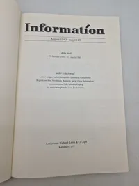 Originalt eks af “Information” omhandlende ww2 - sjældent set til salg