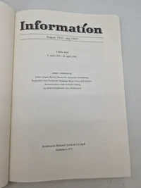 Originalt eks af “Information” omhandlende ww2 - sjældent set til salg