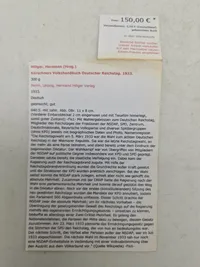 Originalt Deutcher Reichtag hæfte 1933, sjælden