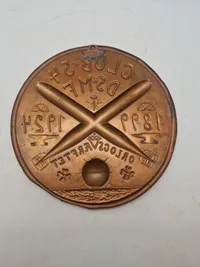 Original kobber platte fra Marinen 1924