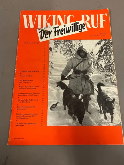 Originalt Tidligt blad fra SS veteran forening
