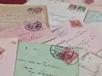 Samling Danske breve med frimærker og indhold, start 19 tallet