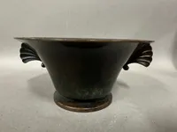 Art deco bronze skål