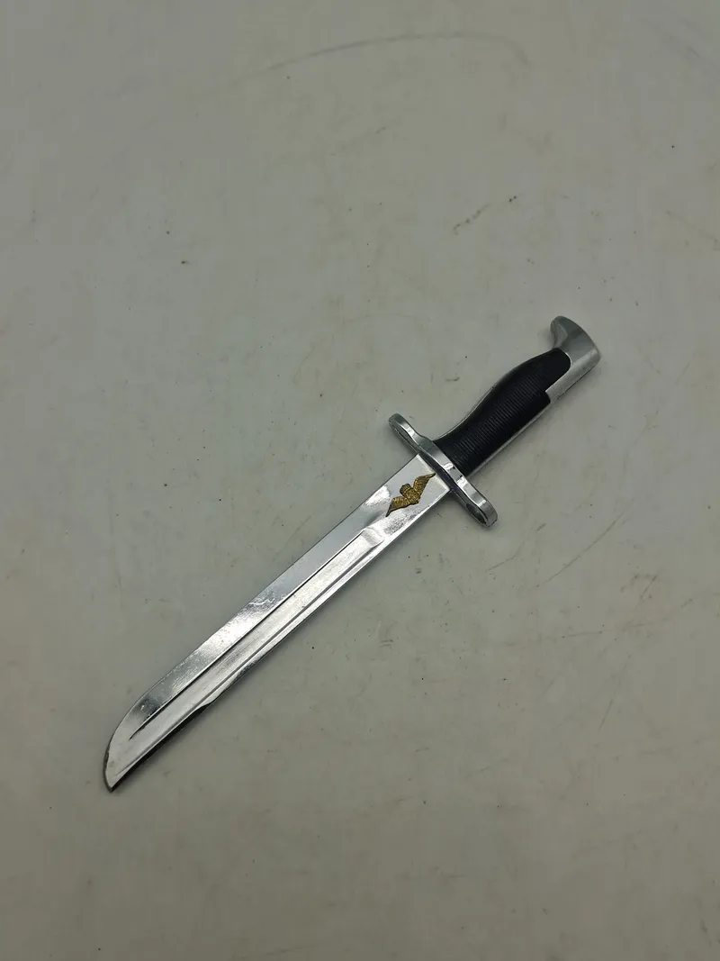 Original miniature Garand bajonet med logo fra flyvevåbenet