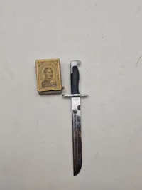 Original miniature Garand bajonet med logo fra flyvevåbenet
