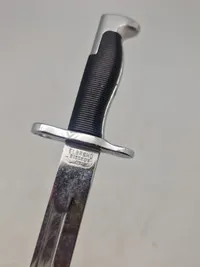 Original miniature Garand bajonet med logo fra flyvevåbenet