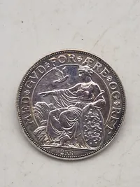 Original dansk jubilæumsmønt af sølv