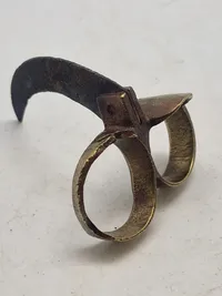 Original indisk Bagh Nakh Tiger claw dagger - start 1900 tallet