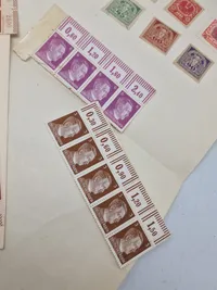 Samling originale tyske ww2 frimærker
