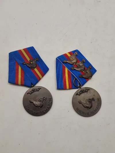 Originale hærvejsmarch medaljer