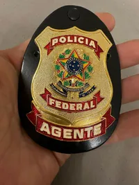 Originalt politi badge fra Brasilien
