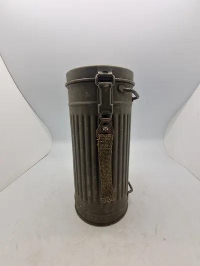 Original tysk gasmaske beholder - godt stemplet