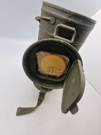 Original tysk gasmaske beholder - godt stemplet