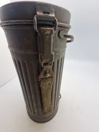 Original tysk gasmaske beholder - godt stemplet