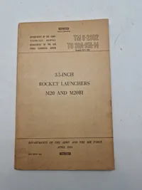 3.5- INCH ROCKET LAUNCHERS M20 AND M20B1
