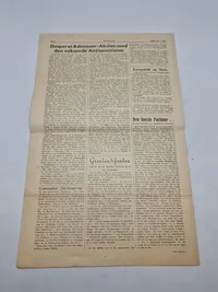 Originale eks. af avisen “Revision” som var kendt for at støtte danske Frikorps folk