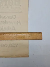 Original Spiseseddel fra 1943