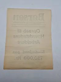 Original Spiseseddel fra 1943