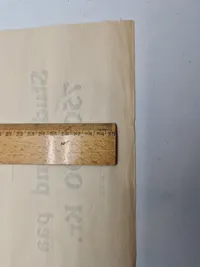 Original Spiseseddel fra 1943