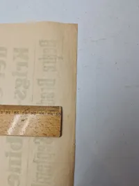 Original Spiseseddel fra 1943