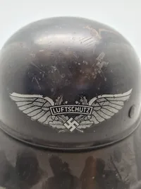 Original tysk Luftschütz hjelm, ww2