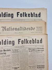 Samling originale ww2 aviser