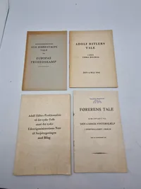 Originale eks. af bla Førerens tale mm.