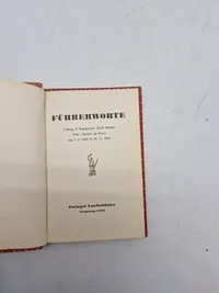Führerworte - Uddrag Af Adolf Hitlers Taler, Opråb Og Breve - 1.1.1939 - 1.1.1944